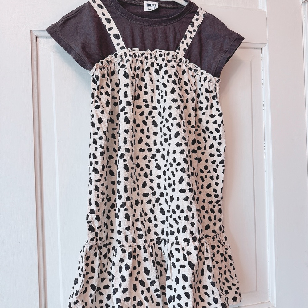 Kids' Dark gray×Tee Dress